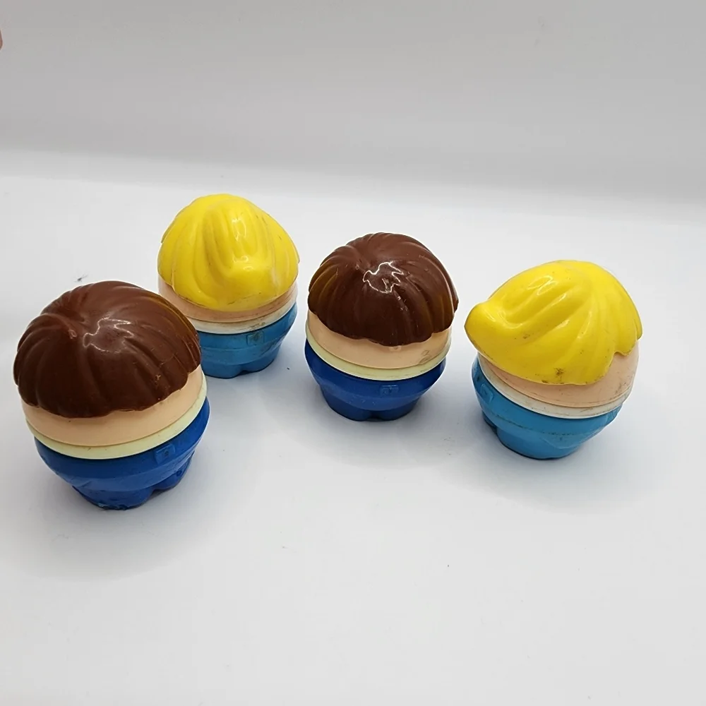 4 Little Tikes Toddle Tots Chunky People Figures Boy Girl Blonde Brunette - Picture 4 of 4